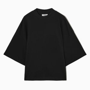 COS oversized boxy tee in black